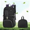 Generic Zaino pieghevole impermeabile per escursionismo, viaggio, leggero, per sport all'aria aperta, per uomini e donne, regalo (nero)