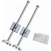 CAQYPVH Gambe di Supporto con Piedi a Retrattile Gambe Telescopiche Stabile per , Argento