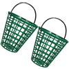ULTECHNOVO Plastica Cestino Capienza in Golf Palline per Portatile, Pezzi 2 | Giardino e Organizzazione, Robusto e Pratico, Colore Verde, Adatto anche Tennis