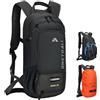 LOCAL LION Zaino MTB, Zaino Bicicletta 10L con Cappuccio Impermeabile e Copricasco, Zaini Ciclismo Leggero, Zainetti Mountain Bike Traspirante Uomo Donna per Sciare Enduro Trail Running Moto Trekking