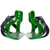 LRXFPIYF Pedana in Acciaio Inossidabile per Staffe da Equitazione con Design Ergonomico E Supporto per Il Piede in Alluminio con Copertura in Gomma Protettiva, Verde