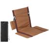 Ronyme Sedia da Terra Schienale Ergonomico, Alluminio | Resistente All'usura, Comoda, Poltrona Reclinabile con Tasca Laterale, per Campeggio, Campeggiatori, Escursionisti