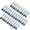 POPETPOP 100 Pezzi Connettore Sea Bean da Pesca, Acciaio Inox Blu per Acque | Attacco Rapido, Anti Corrosione, Riduce Torsione della Lenza, per Fondali Profondi e Montaggi Leggeri
