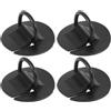 MAGICLULU 4 Pezzi in Plastica PVC per Kayak e Tavole, Nero 6 CM | Stabilità Aggiuntiva, Fibbia Stretta per Tenuta Sicura, Installazione Rapida, Accessori per Barche e Tavole