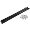 INFINAUTO Kit Raggi Bici Nero 38 Pz per Ruota 14G 285mm Acciaio Carbonio | Diametro Raggio 2mm, Gomito 4mm, Nipplo Acciaio Zincato 6x12mm, Tecnologia Martellatura Progressiva, Migliora Resistenza