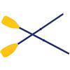 Omabeta Pagaia per Kayak in PVC, Design del Connettore Bidirezionale | Parti staccabili, robuste, durevoli, curva perfetta per la cattura dell\'acqua