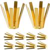 jojofuny 10 Pezzi Adattatore Ottone per Mazze da Golf, Tipo Polpo, Oro | Accessori da Golf, Stabilità Migliorata e Precisione, per Clubhead Sul Campo, Resistente AI Danni