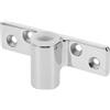 GALPADA Base di Montaggio Inserto Scalmo in Acciaio Inox per Barche | Montaggio Laterale, Installazione su Lato Sinistro o Destro, Foro 13mm, Interasse 69,9mm e 40,7mm
