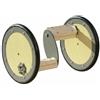 PETSOLA Bici Allenamento Equilibrio Coordinazione Motoria Pedaliera Braccia Gambe Compatta Pedale Allenatore per Bambini, Grigio, Grigio