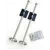 KQFCAZRE Gambe di Supporto con Piedi a Telescopico Gambe Telescopiche Staccabile per Pescatori, , Nero