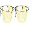 DIYEAH 2 Pezzi Rete da Allenamento per Calcio, Giallo, Nailon | Giardino, Facile da Installare e Portatile, Design Versatile, Comoda da Trasportare e Riporre