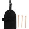 YARNOW Porta Tee da Golf per Borsa con Tracolla Regolabile e 3 Tee | PU e Legno, Stile Retrò, per Partite Quotidiane e Viaggio, Compatibile con Ogni Sacca