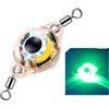 Mllepjdh Esca da pesca con luci LED per pesca subacquea, cucchiaio lampeggiante leopardato in acqua salata, luce notturna per pesci