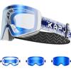 KAPVOE Maschera da Sci Fotocromatica con OTG Lenti Magnetiche Antifog K0718 | Protezione UV400, per Uomo, Donna e Giovani, Compatibile con Caschi, Ideale per Sci, Snowboard e Pattinaggio u ghiaccio 02