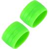 HAKIDZEL Elemento Fisso per Manubrio Bici, Fascia Antiscivolo in Silicone Verde | Fissaggio Flessibile, Copertura Protettiva per Tubo Fibbia, per Bici da Montagna e Strada