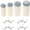 CALLARON 24 Pezzi Puntale per Stecche da Biliardo, 9mm 10mm 12mm 13mm | Design Slip On, Migliora Precisione e Controllo del Colpo, Installazione Facile, per Allenamento e Divertimento