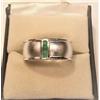 Artik Jewels Anello In Argento Sterling 925 Con Gemma In Onice Verde Naturale Per Uomo AJ737