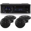 Autoradio Bluetooth Stereo Nautico per Yacht e Accessori Barca con Radio AM/FM