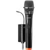 Lenco, Microfono Wireless per Cassa PA Portata 15 m con Ricevitore Jack