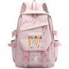 Roffatide KPOP KATS-EYE Borsa scolastica per scuola secondaria rosa D | Multiple tasche, zaino leggero, cerniera doppia liscia, regalo di ventilatore Kpop, KATSEYE Merch