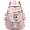 Roffatide KPOP KATS-EYE Borsa scolastica per scuola secondaria rosa A | Multiple tasche, zaino leggero, cerniera doppia liscia, regalo di ventilatore Kpop, KATSEYE Merch