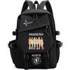 Roffatide KPOP KATS-EYE Borsa scolastica per scuola secondaria Nero D | Multiple tasche, zaino leggero, cerniera doppia liscia, regalo di ventilatore Kpop, KATSEYE Merch