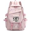 Roffatide KPOP KATS-EYE Borsa scolastica per scuola secondaria rosa C | Multiple tasche, zaino leggero, cerniera doppia liscia, regalo di ventilatore Kpop, KATSEYE Merch