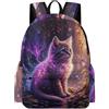 TPISLI Zaino Scuola Cat Alunni Classe 7-9 Zaino Scolastico Animal Kitten Ragazza Classe 8 School Bag Resistente Grande Sport Outdoor Outdoor Viaggio Tempo Libero