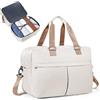 SEAFEW Borsone da Viaggio,Bagaglio a Mano 45x36x20 Easyjet Borsa da Viaggio | Borsa da Cabina Easyjet 45x36x20 Borsa Sportiva Borsone da Palestra da Weekend Borsa Ospedale Parto Espandibile,marrone beige