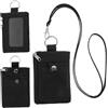 WY LIGHTING LEVEL Portafoglio piccolo con blocco RFID, resistente all'acqua, con cerniera, portafoglio da viaggio con cordino portachiavi, porta badge con finestra d'identità, per donne, uomini, ragazzi, ragazze, carte
