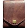 Generic Portafoglio sottile e minimalista, compatto con porta carte di credito, in pelle PU, porta banconote portatile, porta badge sottile con scomparto per penna integrato, ideale per viaggi, trasporto