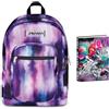 Seven Zaino Scuola FREETHINK, Doppio Scomparto, Viola, 34 L, Scomparto porta pc ablet, Scuola media e superiore,+Diario Pocket Scuola Datato 12 Mesi per Bambine e Ragazze