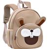 Generic Zaino 3D animale, impermeabile asilo lunch bag. prescolare, asilo, gite | Morbido tocco peluche, facile da pulire. Spalline imbottite regolabili per spalle piccole. prescolare, asilo, gite.