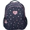 mybagstory | Zaino da ragazza | motivi cuori | blu 44cm | Grande formato 44 x 24 x 33 cm con un design Studio V ultra carino e deliziosi dettagli scintillanti per l'uso quotidiano