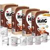 Generico Hag Caffè Macinato Decaffeinato Gusto Classico Macinato Fresco Chicchi Pregiati di Arabica e Robusta 2 tazzine personalizzate 8 confezioni da 250 gr (totale 2 kg) + 2 tazze