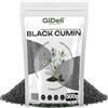 GiDeli Semi di Cumino Nero 500g - Vera Nigella Sativa Intera dalla - Aroma Profondo e Terroso, Accuratamente Selezionato - Semi di Nigella Freschi Vegani per Pane, Insalate, Yogurt e Tisana