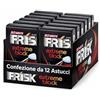 CG94 FRISK Extreme Black Caramelle Rinfrescanti Menta Molto Forte Sugarfree Senza Glutine 12 Confezioni in Metallo da 50 Caramelle 35g