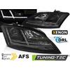 Tuning Tec Coppia Fari Fanali Anteriori XENON LED DRL NERI SEQ AUDI TT 2006-2010 8J AFS