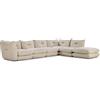 KNOLL divano a 5 posti angolare con pouf PILLO in tessuto Cat. G - PILSER+3xPILSI+PILSC+PILSOL-G
