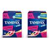 TAMPAX&GO Mini, 18 Assorbenti Interni con Applicatore in Plastica, Presa Antiscivolo e Doppio Cordino Protettivo, Ginecologicamente Testati, ideali per Flusso Leggero (Confezione da 2)