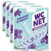 Wc Net - Tavoletta Sensorial Violet Vibes, Detergente Igienizzante Solido per WC, Esplosione di Profumo Iris e Patchouli, Azione Anticalcare e Pulito
