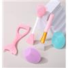 Generic 5-in-1 morbido silicone ciglia & eyeliner aiutante, spazzola per la pulizia del viso, stick crema occhi, applicatore cosmetico