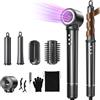 Uwithm Airstyler 5 in 1, Hairstyler 110000 giri/min, asciugacapelli professionale agli ioni di 2 dimensioni, arricciacapelli auto, spazzola volumizzante, spazzola lisciante per capelli, asciugatura