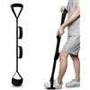 YNOYMO Cintura per sollevamento gambe con piede e manico, 107 cm, colore nero, per una mobilità ridotta dopo la sostituzione dell'anca