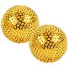 Xinhuju Mano Pressing Ball - Massaggiatore spinato per agopuntini e mani | 1 paio di palline da spremere con spine dense per bambini e adulti, palme, gambe, piedi