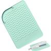Opilroyn Tappetino resistente al calore per arricciacapelli - Alfombrila per strumenti di capelli, custodia in silicone resistente al calore per arricciacapelli, piastre e strumenti di styling, tappetino Comp