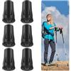 AYESY Gommini per Bastoncini Walking,Walker Tip, Gommino Trekking Punte Ricambio Piedini Robusti Tapp, per Puntali di Ricambio Universali 11 mm, Paracolpi per bastoncini da passeggio