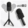 Kimyoaee Supporto per microfono per DJI Mic Mini2/Mini/3/2 Rode, treppiede wireless da scrivania e adattatore per interviste, manico telescopico da tavolo 2 in 1 con bandiera per microfono per podcast Vlog