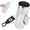 Sunicon Guiro, 5 * 12.8'' Professional Stainless Steel Percussion Instrument Metal Guiro with Scraper