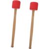 YARNOW 2 Pezzi Bacchette per Timpano da Strumento Musicale per Iniziare Rosse Accessori per Percussioni Facili da Impugnare e Leggeri da Trasportare